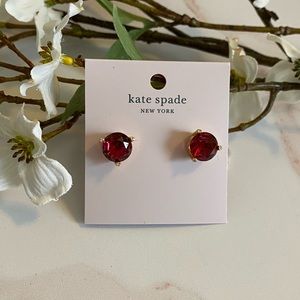 KATE SPADE NWT Fuchsia Rise and Shine Gumdrop Stud Earrings